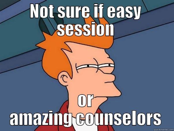 NOT SURE IF EASY SESSION OR AMAZING COUNSELORS Futurama Fry