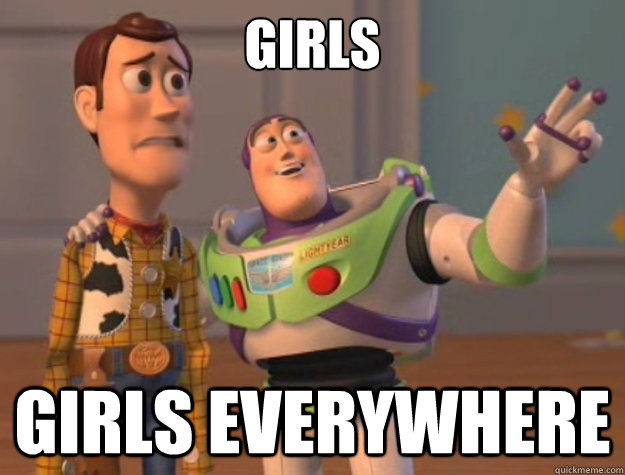 girls girls everywhere  Toy Story