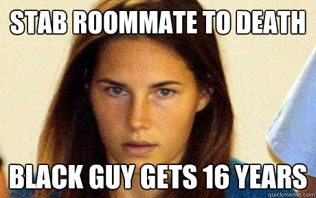 STAB ROOMMATE TO DEATH BLACK GUY GETS 16 YEARS  