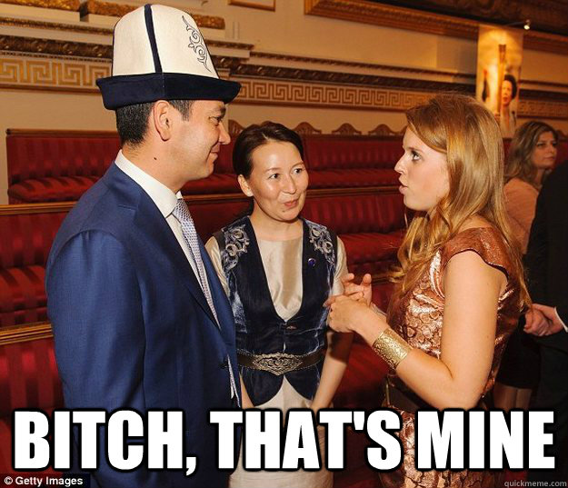  Bitch, that's mine  Princess Beatrice Hat Envy