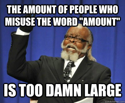 the amount of people who misuse the word 