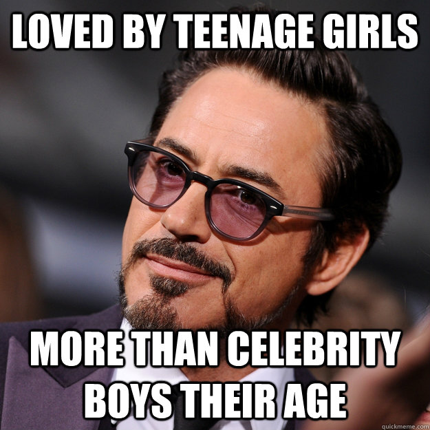 Loved by teenage girls more than celebrity boys their age - Loved by teenage girls more than celebrity boys their age  Classy Downey