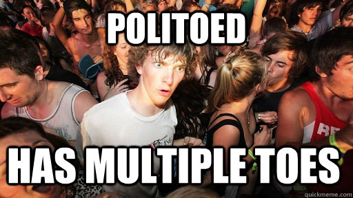 Politoed has multiple toes  Sudden Clarity Clarence