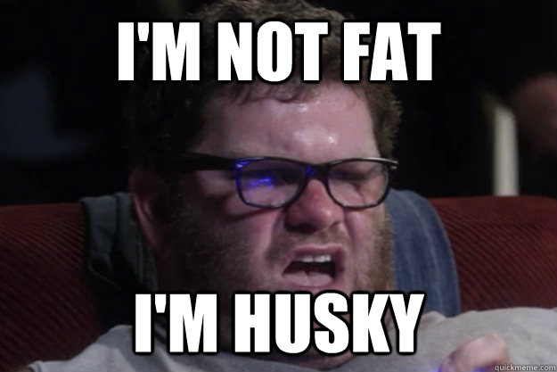 i'm not fat i'm husky - i'm not fat i'm husky  Angry Nerd