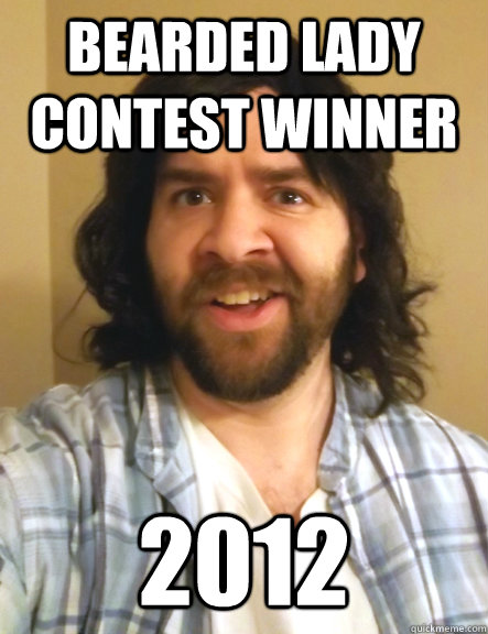 bearded lady contest winner 2012  Redneck Randy