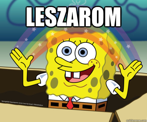leszarom   Spongebob rainbow