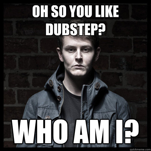 Oh so you like Dubstep? who am i?  