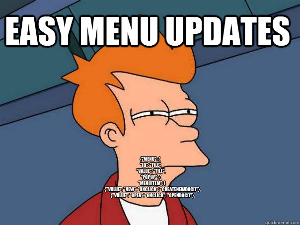 Easy Menu Updates {