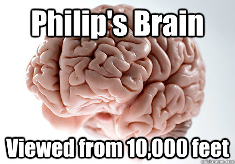 Philip's Brain Viewed from 10,000 feet  Scumbag Brain