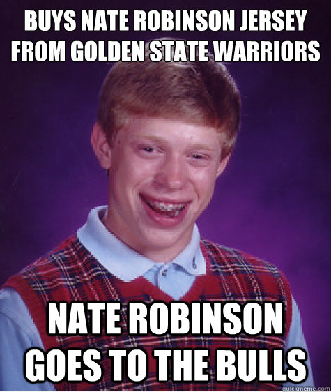 buys nate robinson jersey from golden state Warriors Nate robinson goes to the bulls  Bad Luck Brian