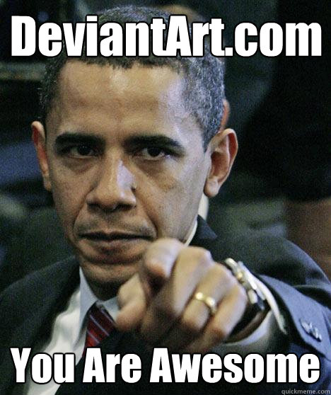 DeviantArt.com You Are Awesome  Pissed Off Obama