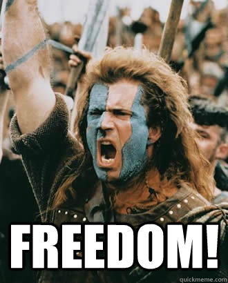  FREEDOM!  Braveheart