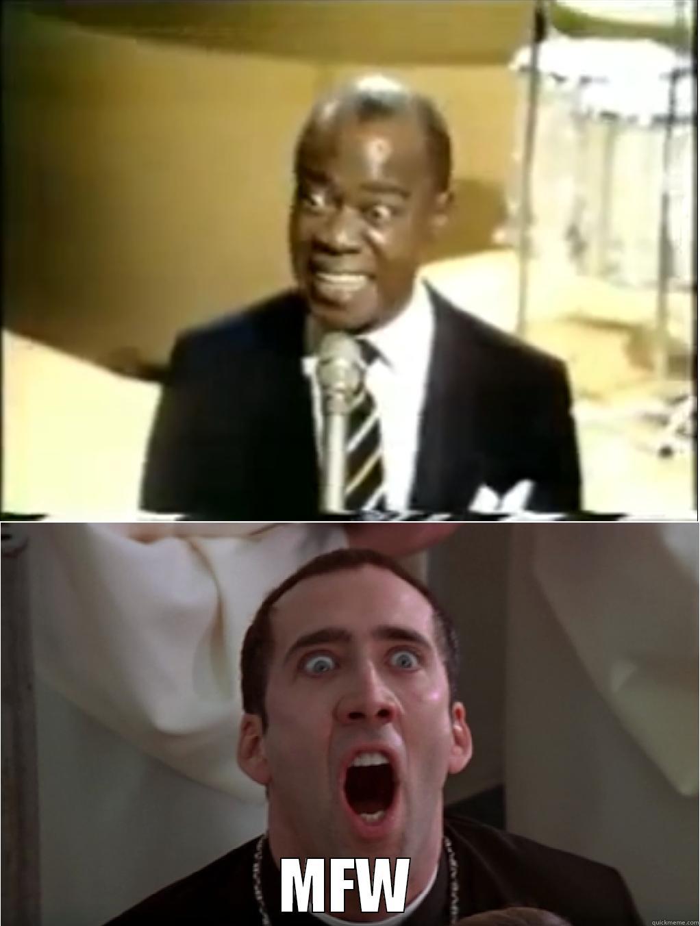 Nick Cage My Face When -  MFW Misc