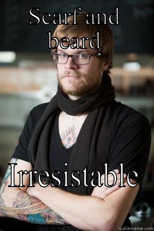 SCARF AND BEARD IRRESISTABLE Hipster Barista