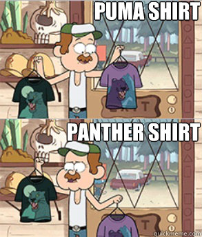 Puma Shirt Panther Shirt  Gravity Falls