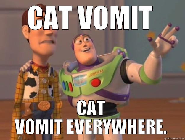 CAT VOMIT CAT VOMIT EVERYWHERE. Toy Story