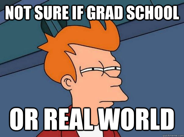Not sure if grad school  or real world   Not sure if deaf