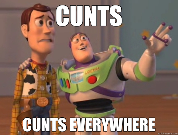 CUNTS CUNTS EVERYWHERE - CUNTS CUNTS EVERYWHERE  Buzz Lightyear