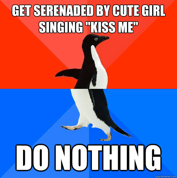 Get serenaded by cute girl singing 