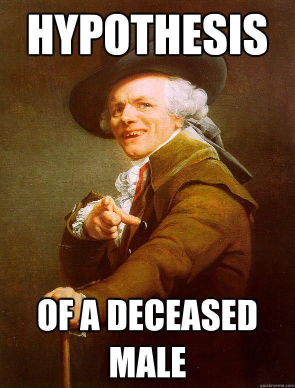 Hypothesis of a deceased male  Joseph Ducreux