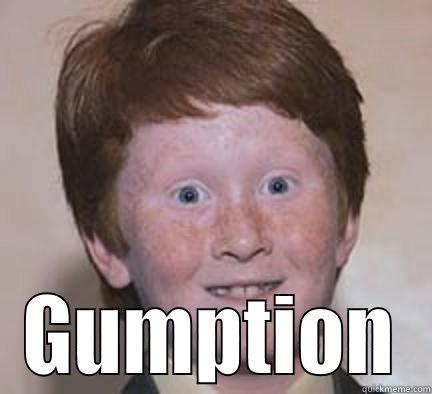 You Got -  GUMPTION Over Confident Ginger