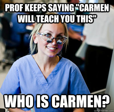 Prof keeps saying 