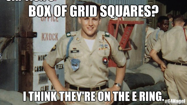 Box of grid squares? I think they're on the E Ring. Caption 3 goes here  