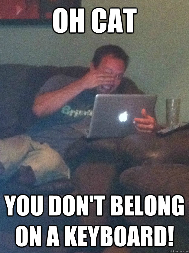 oh cat You don't belong on a keyboard! - oh cat You don't belong on a keyboard!  meme dad on overly attached girlfriend