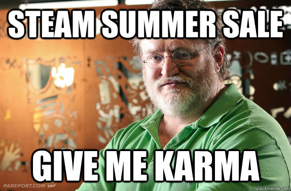 Steam Summer Sale Give me karma  