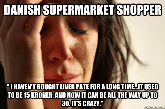 Danish supermarket shopper 
