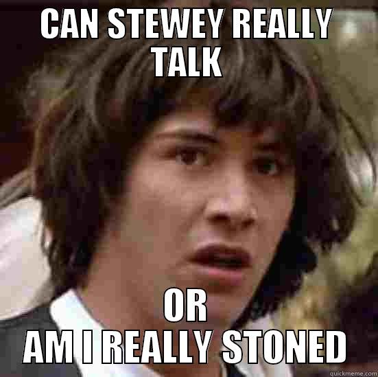 CAN STEWEY REALLY TALK OR AM I REALLY STONED conspiracy keanu