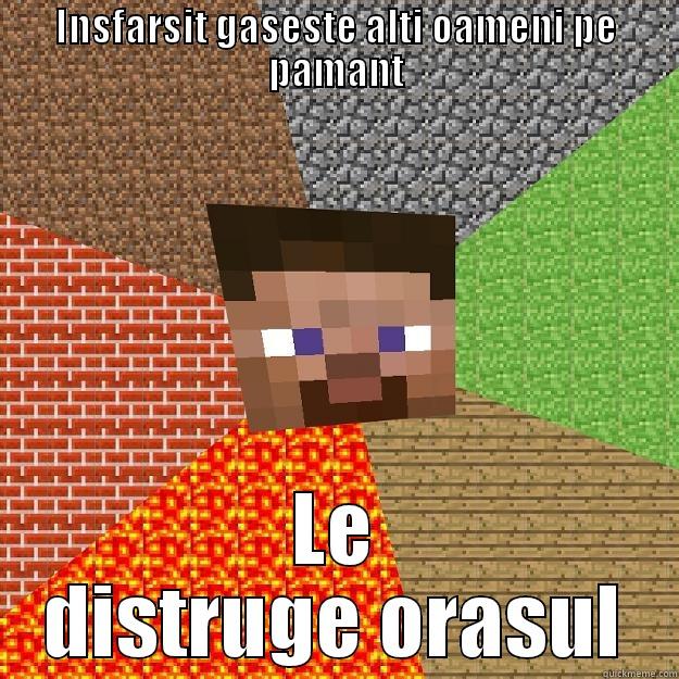 INSFARSIT GASESTE ALTI OAMENI PE PAMANT LE DISTRUGE ORASUL Minecraft