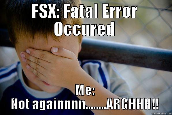 FSX: FATAL ERROR OCCURED ME: NOT AGAINNNN........ARGHHH!! Confession kid
