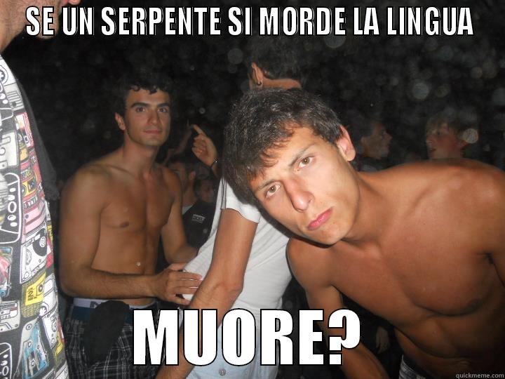 SE UN SERPENTE SI MORDE LA LINGUA MUORE? Misc