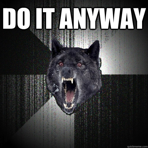 Do it anyway  - Do it anyway   Insanity Wolf