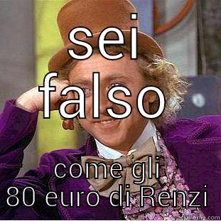  COME GLI 80 EURO DI RENZI Condescending Wonka