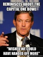 Reminisces about the Capital One Bowl 