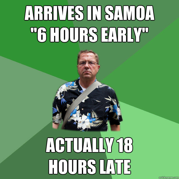 arrives in samoa
