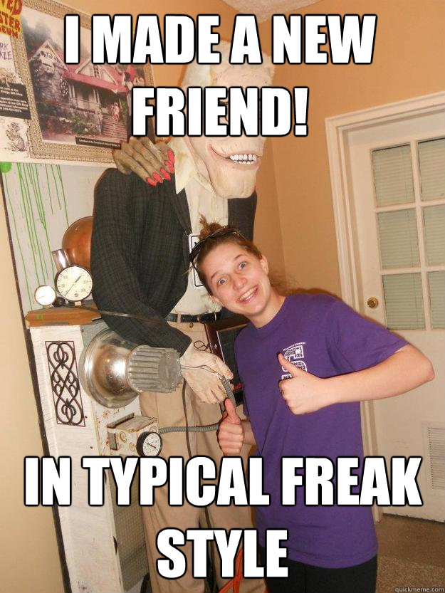 I made a new friend! In typical freak style  Le Freak Robin
