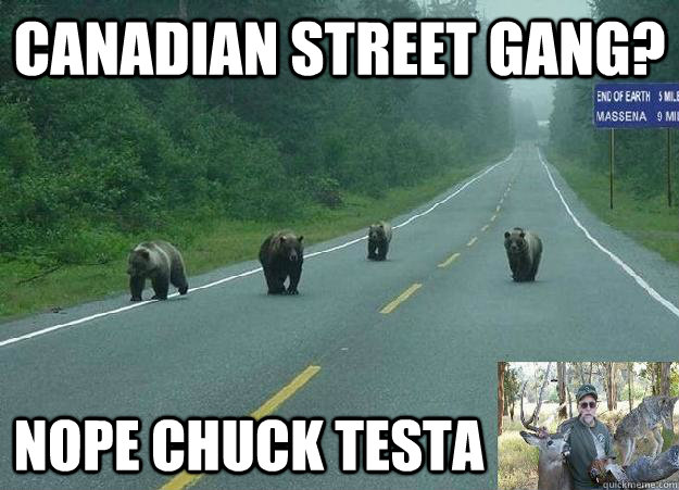 Canadian Street Gang? Nope Chuck Testa - Canadian Street Gang? Nope Chuck Testa  NOPE