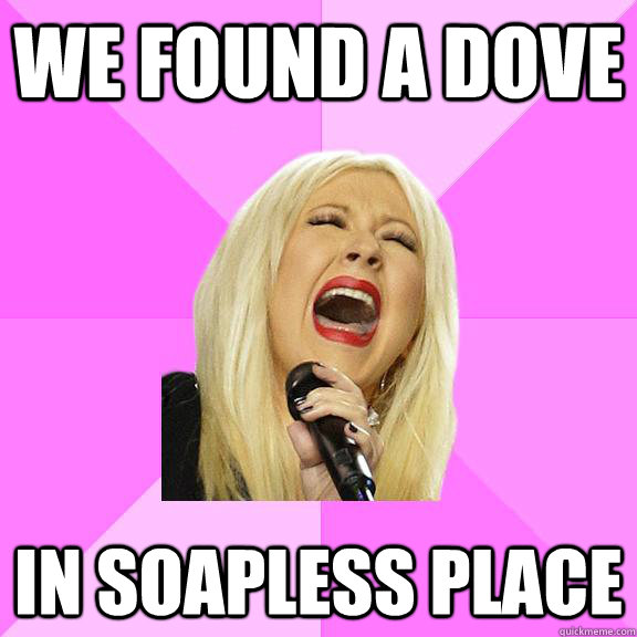 We found a dove in soapless place  Wrong Lyrics Christina