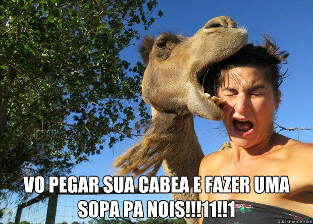 vo pegar sua cabeça e fazer uma SOPA PA NOIS!!!11!!1  