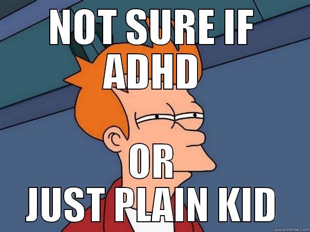 NOT SURE IF ADHD OR JUST PLAIN KID Futurama Fry