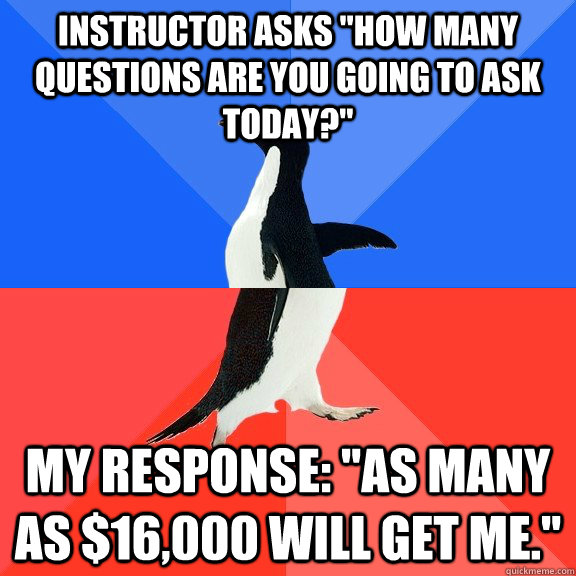 Instructor asks 
