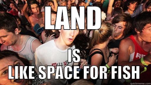 LAND IS LIKE SPACE FOR FISH Sudden Clarity Clarence