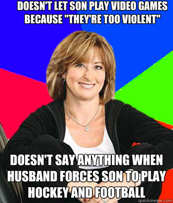 doesn't let son play video games because 