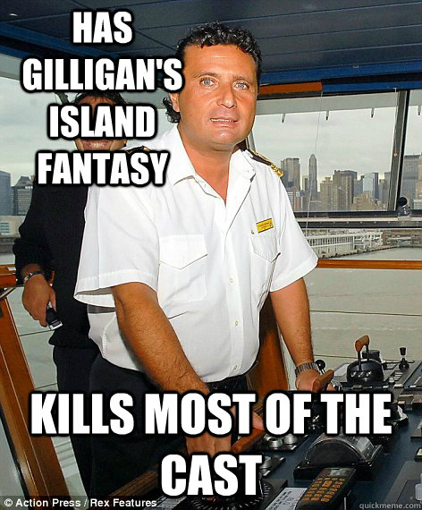 Has Gilligan's Island fantasy kills most of the cast - Has Gilligan's Island fantasy kills most of the cast  Cowardly Captian