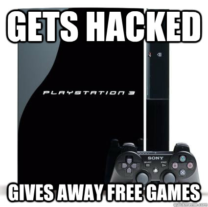 Gets Hacked Gives Away free games  - Gets Hacked Gives Away free games   Good Guy PS3