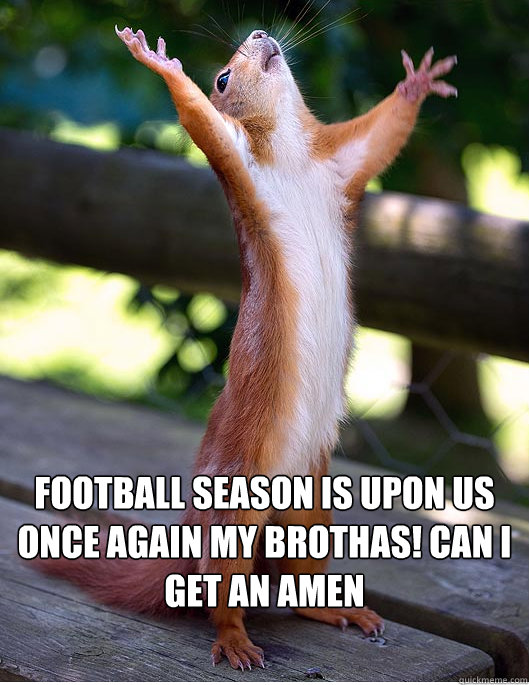 Football season is upon us once again my Brothas! CAN I GET AN AMEN  