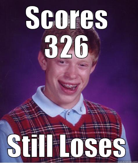 SCORES 326 STILL LOSES Bad Luck Brian